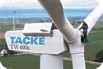Opération de maintenance sur une grande éolienne, Tacke