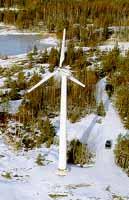 Éoliennes en hiver au Danemark